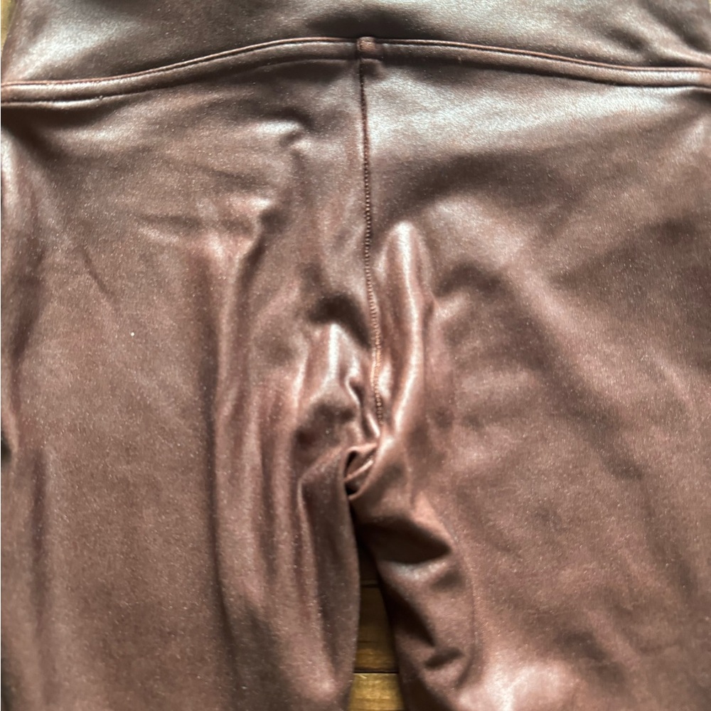 Spanx Brown faux leggings size XS - Picture 7 of 7